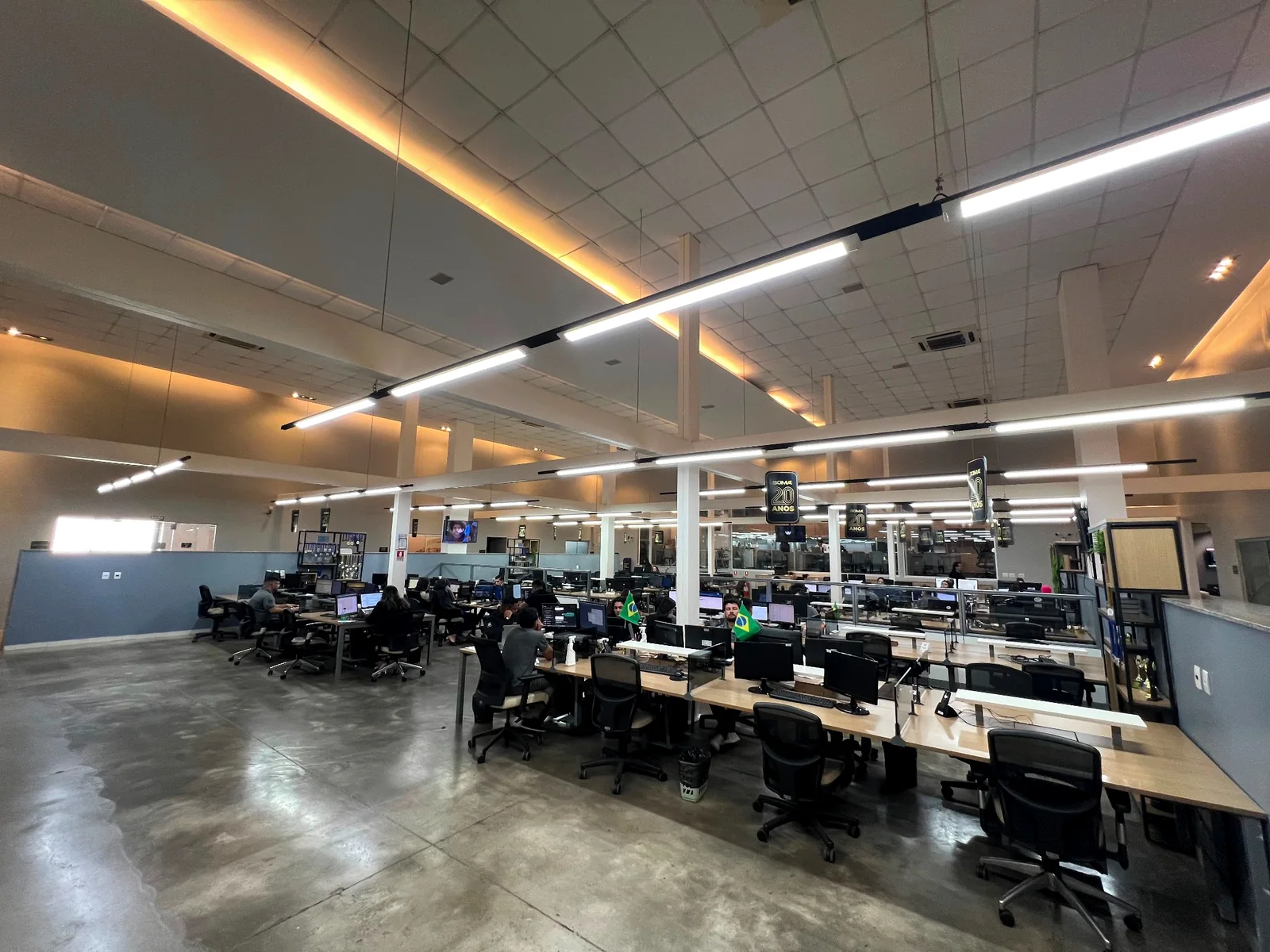 Área operacional do Grupo Soma